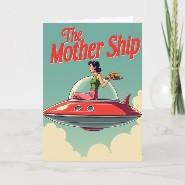 Mothership Flying Saucer Trip Card (Front)
