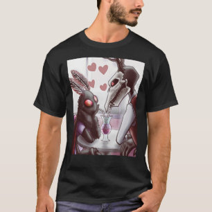 Mothman and Jersey Devil On a Date Graphic T-Shir T-Shirt