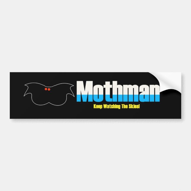 Mothman Bumper Sticker (Front)