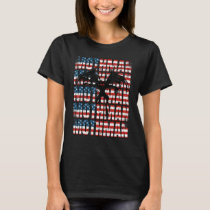 Mothman Cryptid 4th Of July American Flag 1 T-Shirt