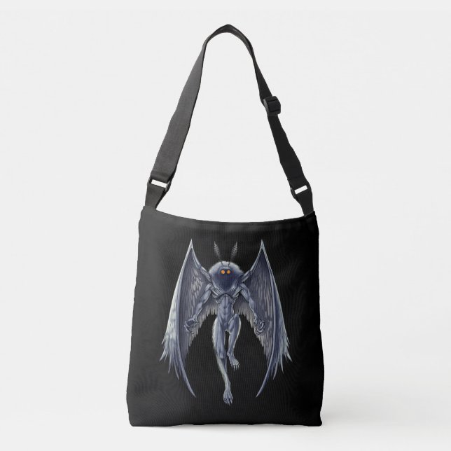 Mothman Cryptid Creature Crossbody Bag (Front)