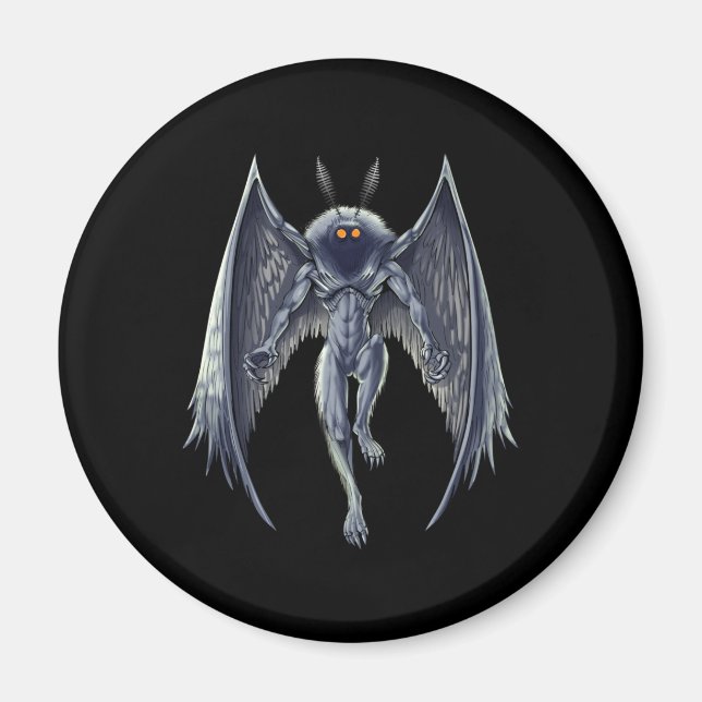 Mothman Cryptid Creature Magnet (Front)