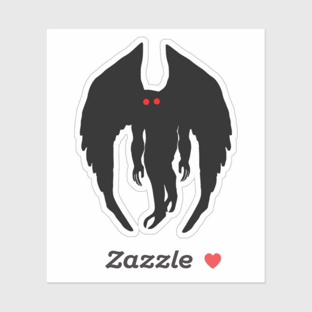 Mothman Cryptid Sticker (Sheet)