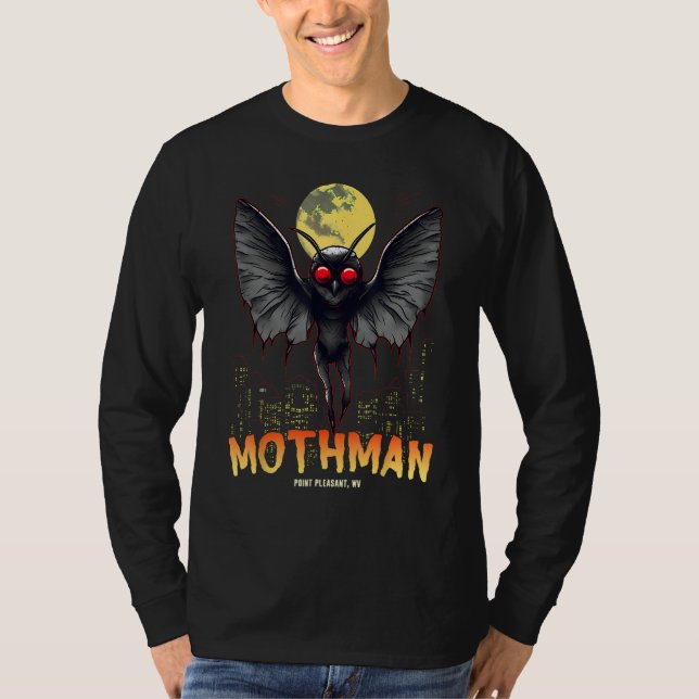 Mothman Cute Cryptid Creature Cryptozoology T-Shirt (Front)