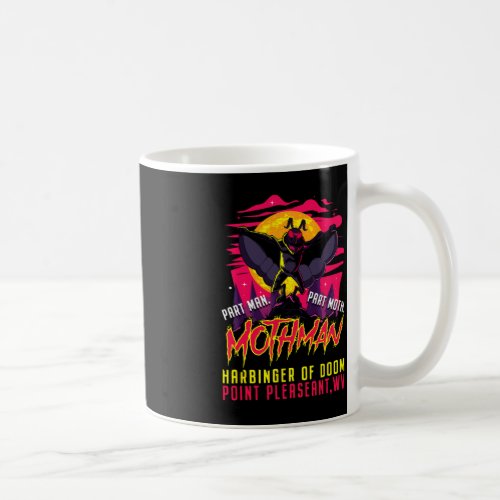 Mothman Fun Cryptid Harbinger Part Man Part Moth  Coffee Mug