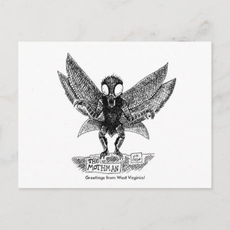 MOTHMAN, Greetings from West Virginia! Postcard