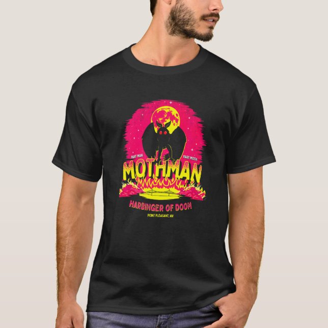 Mothman  Harbinger Of Doom  Cute Cryptid Creature T-Shirt (Front)