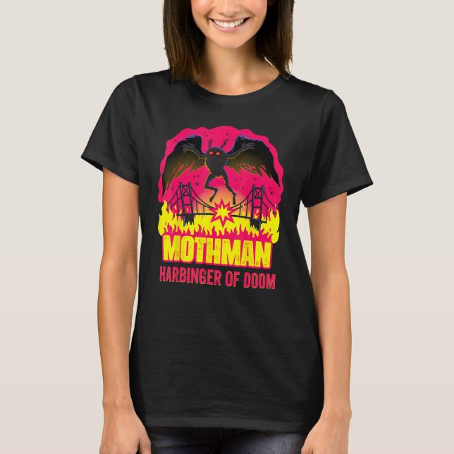 Mothman Harbinger Of Doom Folklore Creepy Cryptid  T-Shirt (Front)