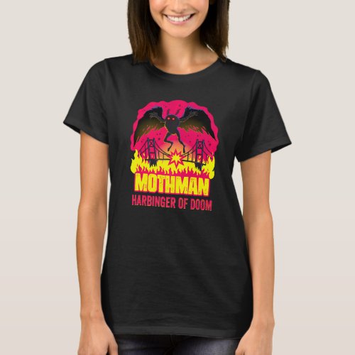 Mothman Harbinger Of Doom Folklore Creepy Cryptid  T_Shirt