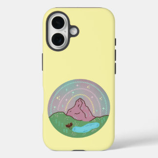 Mothman Home Planet | Cryptid Cosmic Folklore Art iPhone 16 Case