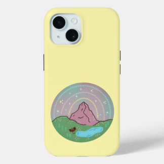 Mothman Home Planet | Cryptid Cosmic Folklore Art iPhone 15 Case
