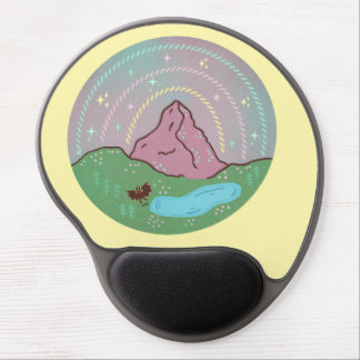 Mothman Home Planet | Cryptid Cosmic Folklore Art Gel Mouse Pad