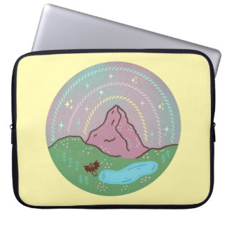 Mothman Home Planet | Cryptid Cosmic Folklore Art Laptop Sleeve