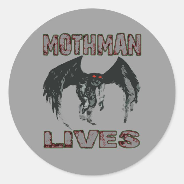 MOTHMAN LIVES STICKER (Front)