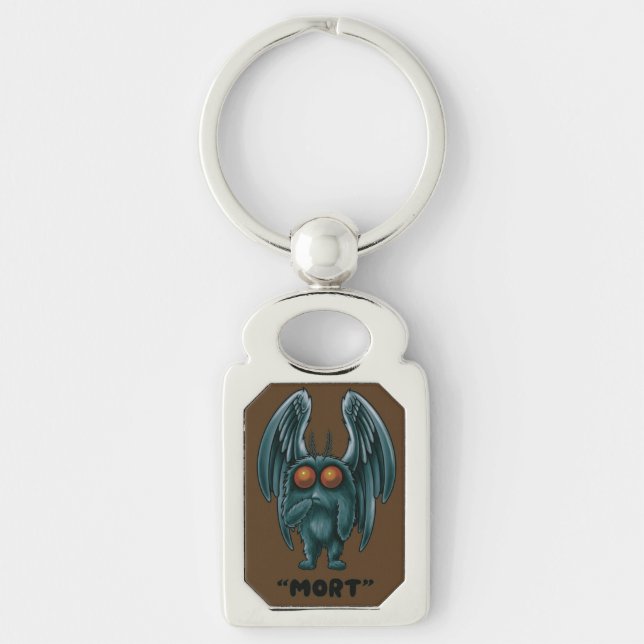 Mothman “Mort” Cryptid  Keychain (Front)