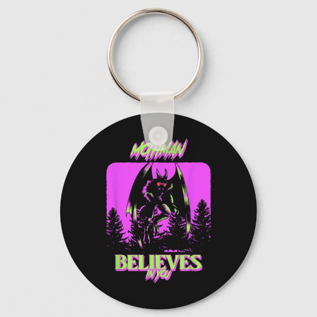Mothman - Mothman Believes In You  Keychain (Front)