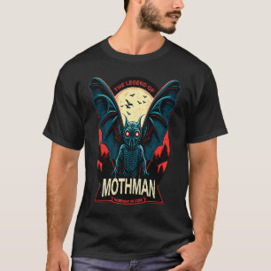 Mothman Mysterious Winged Creature 3 T-Shirt