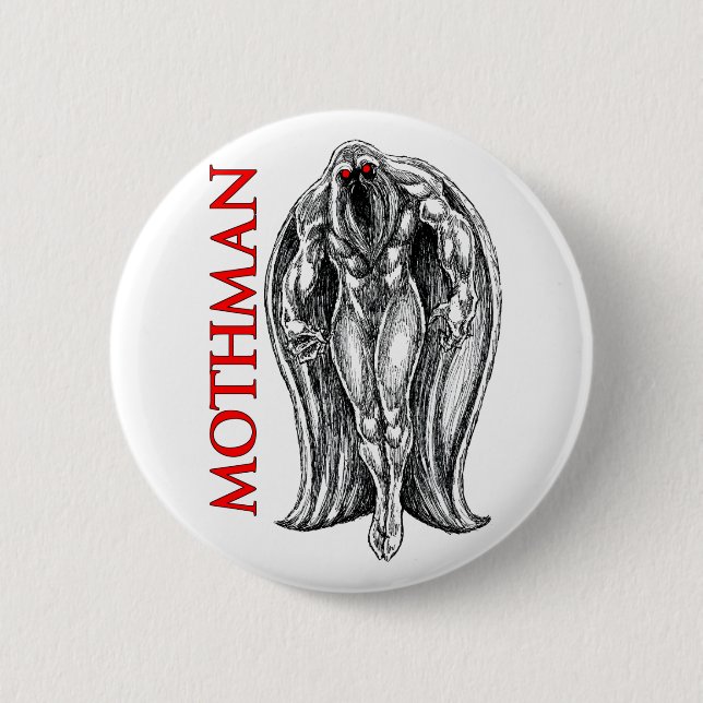 Mothman Pinback Button (Front)