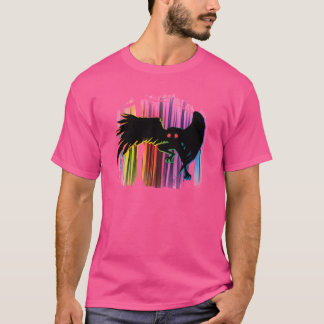 Mothman Rainbow Aurora Forest Unique Equality Cryp T-Shirt