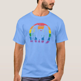 Mothman Retro Vintage Rainbow Cryptid Gift T-Shirt