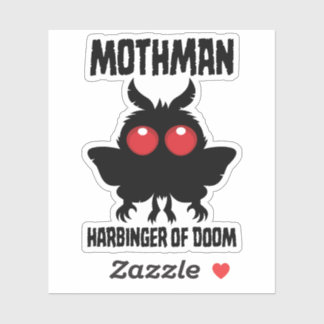 Mothman - Spooky Cute Harbinger Of Doom Sticker