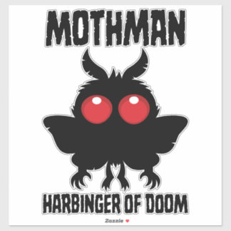 Mothman - Spooky Cute Harbinger Of Doom Sticker