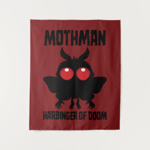 Mothman - Spooky Cute Harbinger Of Doom Tapestry