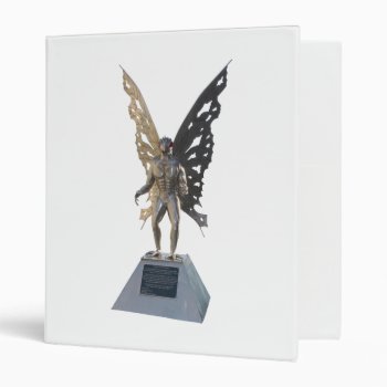 Mothman Statue From Point Pleasant West Virginia Binder by allphotos at Zazzle