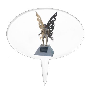 Mothman Statue From Point Pleasant West Virginia Cake Topper by allphotos at Zazzle