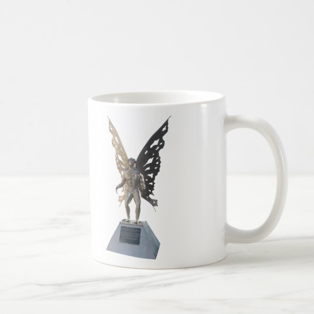 Mothman Statue from Point Pleasant West Virginia Coffee Mug (Right)