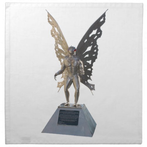 Mothman Statue from Point Pleasant West Virginia Napkin