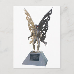 Mothman Statue from Point Pleasant West Virginia Postcard
