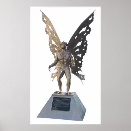Mothman Statue from Point Pleasant West Virginia Poster