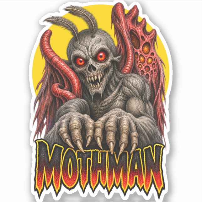 MOTHMAN STICKER (Front)