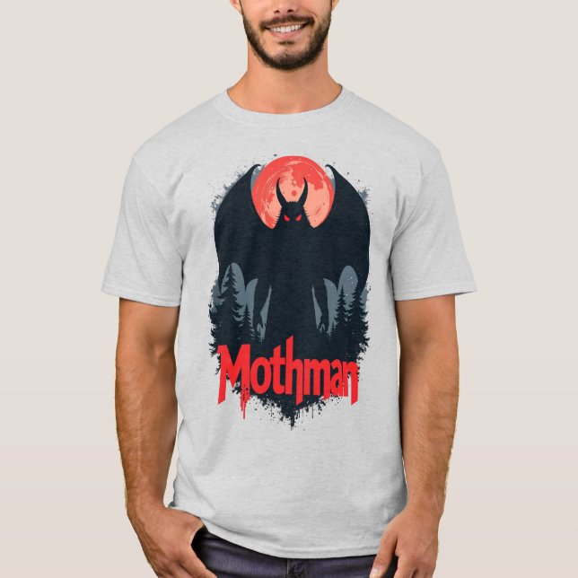 Mothman T-Shirt – West Virginia Cryptid Legend Tee (Front)