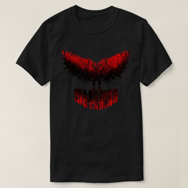 Mothman West Virginia Wing Humanoid Moth Retro Vin T-Shirt (Design Front)