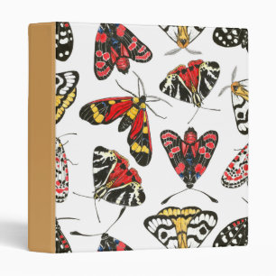 Moths 3 Ring Binder