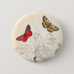 Moths And Butterflies Pinback Button at Zazzle