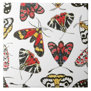Moths Ceramic Tile