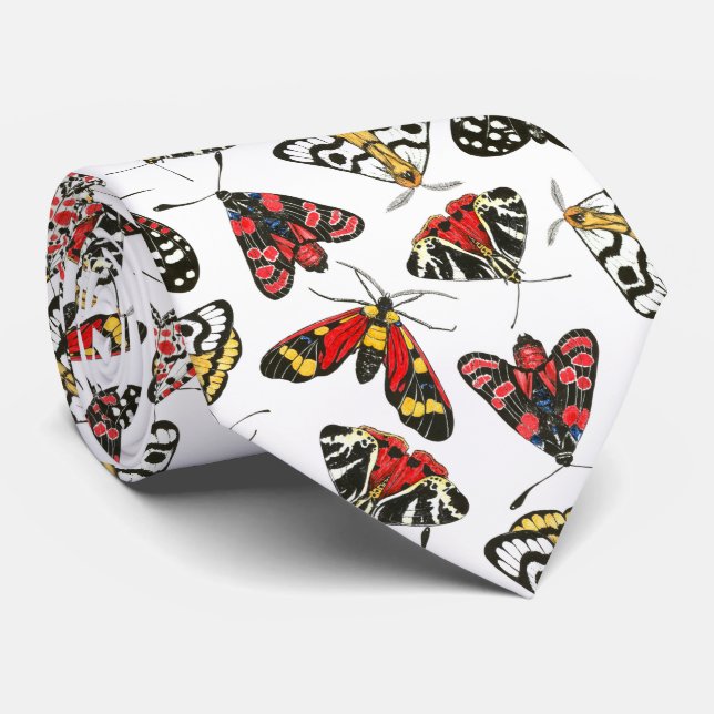 Moths Neck Tie (Rolled)
