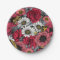 Moths on flower mix in red and gray