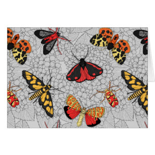 Moths on hydrangea cards