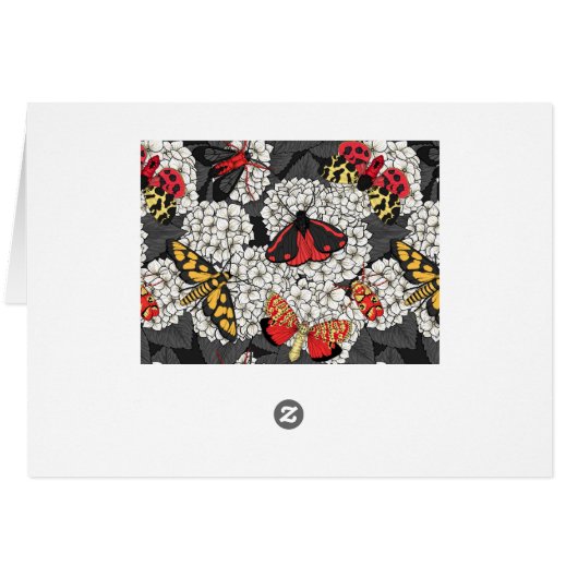 Moths on white hydrangea (Back Horizontal)