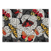 Moths on white hydrangea (Front Horizontal)