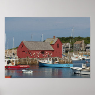Motif #1 Blue Boat art print