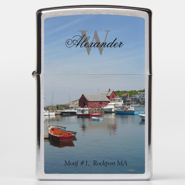 Motif #1 Fishing Shack, Rockport MA Photo Zippo Lighter (Front)