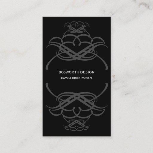 Customizable Motif 2-Card Business Card