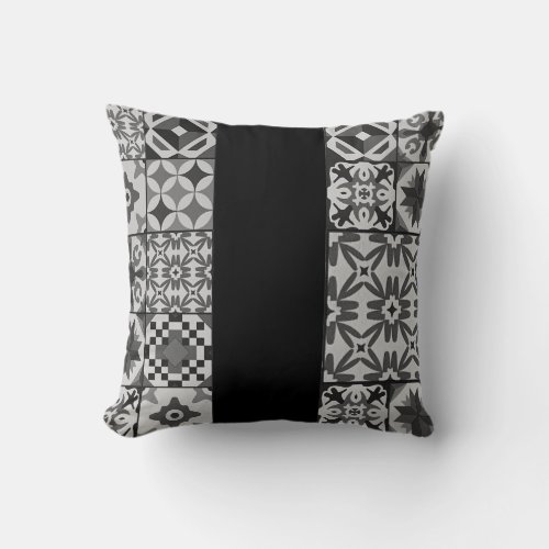 Motif calages des annes 70 vintage throw pillow