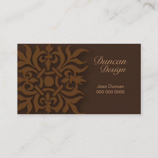 Customizable Motif--Card 2 Business Card