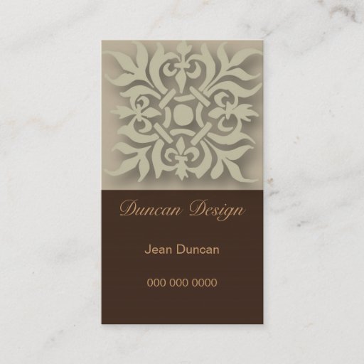 Customizable Motif-Cards Business Card Template